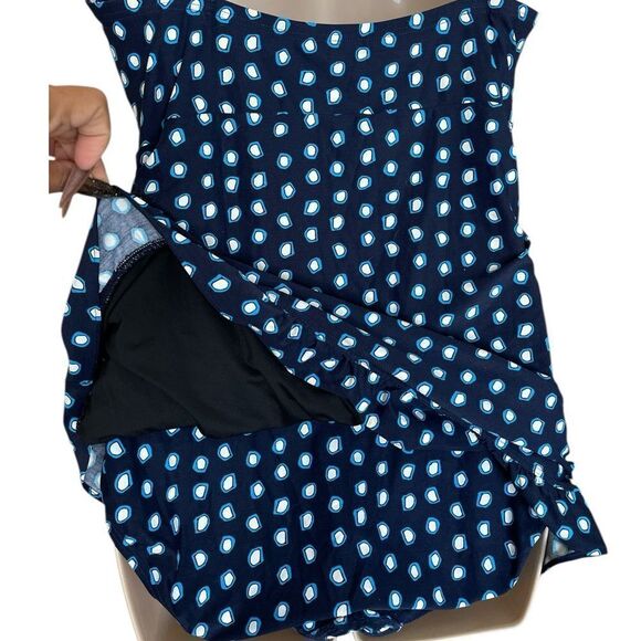 Coco Reef Blue Patterned Bikini Top - Picture 3 of 8